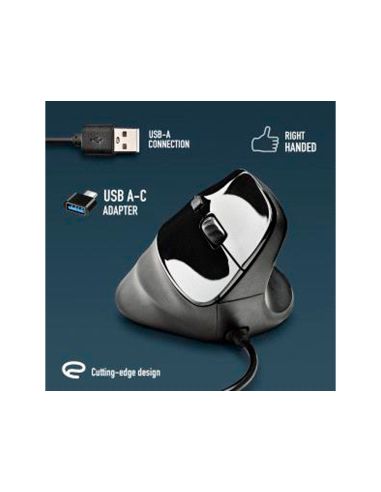 Raton Ngs Samsara Optico 800/1600/2400/3200 Dpi Ergonomico Y Silencioso Con Sensor Laser Color Negro