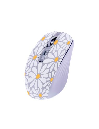 Raton Tnb Inalambrico Flores Optico 1600 Dpi Bluetooth Usb A