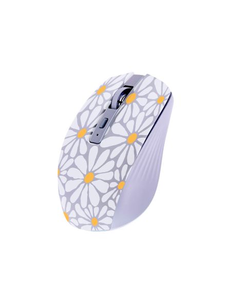Raton Tnb Inalambrico Flores Optico 1600 Dpi Bluetooth Usb A