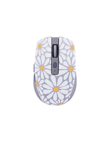 Raton Tnb Inalambrico Flores Optico 1600 Dpi Bluetooth Usb A