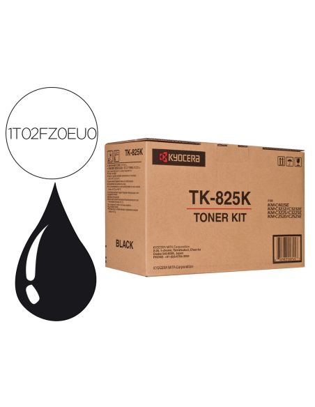 Toner Kyocera -Mita Km-C2520 / 3225 / 3232 Tk825K Negro