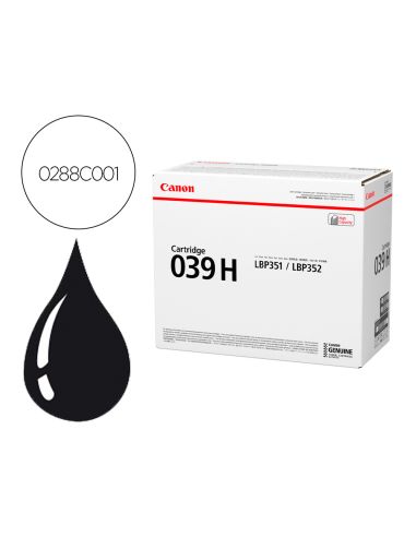 Toner Canon 039H Isensys Lbp351X Lbp352X Negro