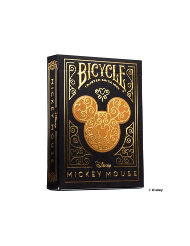 Baraja De Cartas Bicycle Disney Black And Gold Mickey