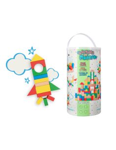 Juego Infantil Imaginovo Madera Construccion De Bloques +12 Meses 100 Piezas 29X29X3,5Cm