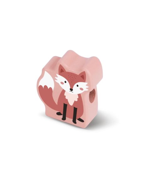 Juego Infantil Imaginovo Madera Cuentas Animales Para Enhebrar +24 Meses 13 Piezas 27X6,5X6,5Cm