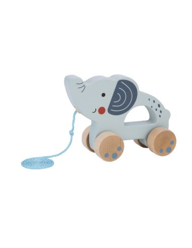 Juego Infantil Imaginovo Madera Elefante Para Arrastrar Con Ruedas +12 Meses 13,4X10X5,4Cm