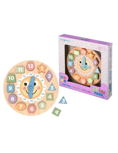 Juego Infantil Imaginovo Madera Reloj +3 Años 13 Piezas 29X29X3,5Cm