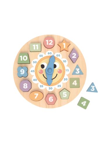 Juego Infantil Imaginovo Madera Reloj +3 Años 13 Piezas 29X29X3,5Cm