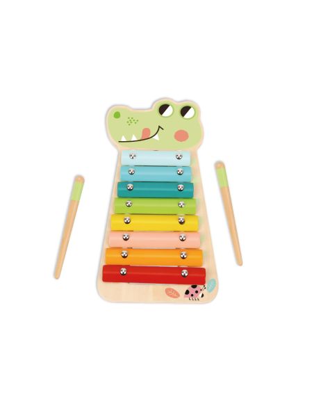 Juego Infantil Imaginovo Madera Xilofono Instrumento Musical Cocodrilo +18 Meses 28X14,8X2,5Cm