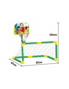 Juego De Futbol Y Baloncesto Mjd 2 En 1 +3 Años