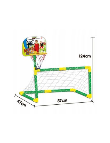 Juego De Futbol Y Baloncesto Mjd 2 En 1 +3 Años