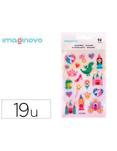 Pegatinas Imaginovo Princesas Magic Dreams Pvc 190X105 Mm En Blister