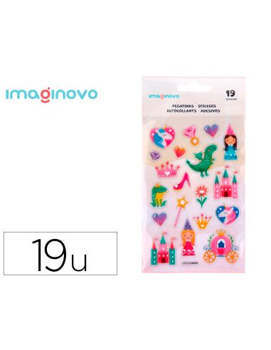 Pegatinas Imaginovo Princesas Magic Dreams Pvc 190X105 Mm En Blister