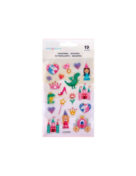 Pegatinas Imaginovo Princesas Magic Dreams Pvc 190X105 Mm En Blister