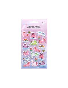 Pegatinas Imaginovo Unicornios Magic Dreams Con Relieve 190X105 Mm En Blister 2