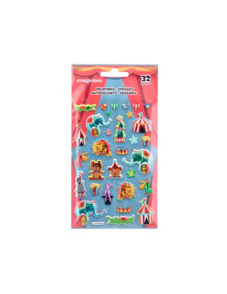 Pegatinas Imaginovo Kids Circo Goma Eva 190X105 Mm En Blister
