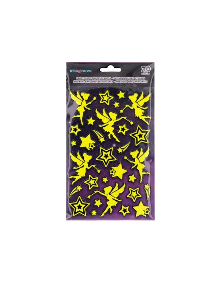 Pegatinas Imaginovo Luminosas Hadas Con Relieve 190X105 Mm En Blister