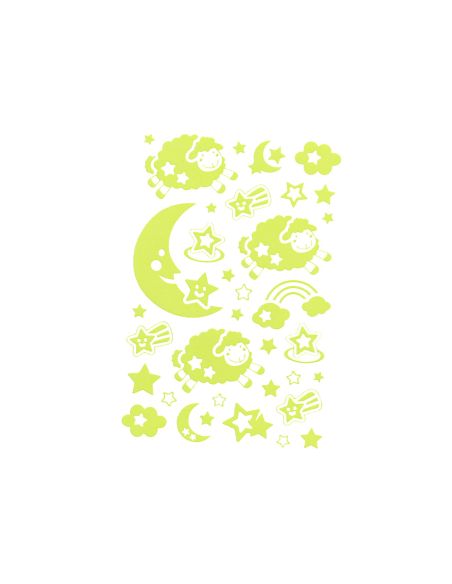 Pegatinas Imaginovo Luminosas Luna Con Relieve 250X145 Mm En Blister