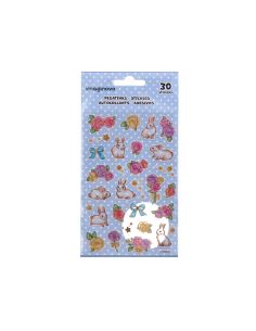 Pegatinas Imaginovo Flores Y Conejos De Papel 190X104 Mm En Blister 2