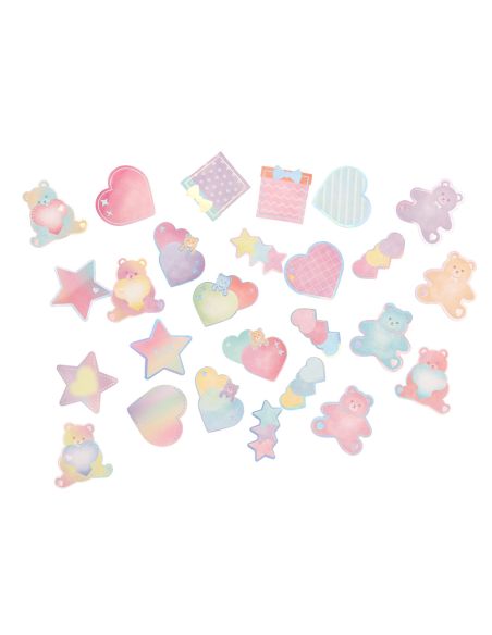 Pegatinas Imaginovo Notas Adhesivas Papel Forma Oso Y Corazon 110X105 Mm En Blister