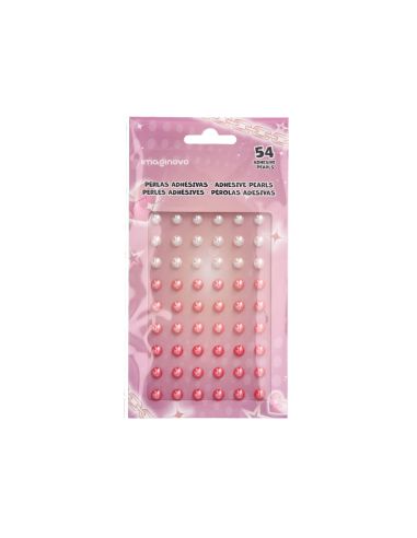 Pegatinas Imaginovo Gemas Blancas Y Rosas Brillantes Con Relieve Para Todas Superficies 190X105 Mm En