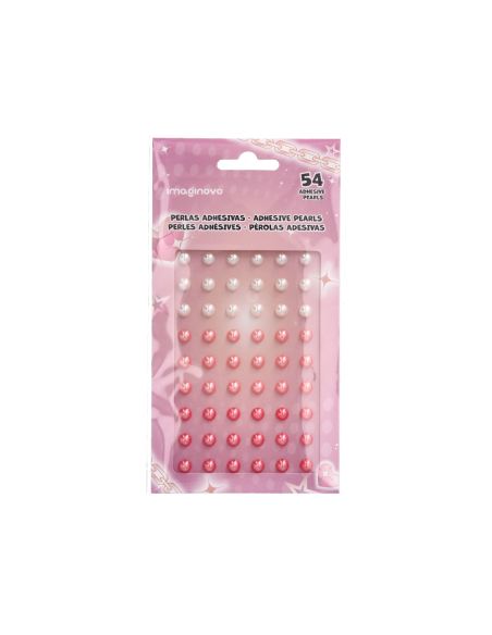 Pegatinas Imaginovo Gemas Blancas Y Rosas Brillantes Con Relieve Para Todas Superficies 190X105 Mm En