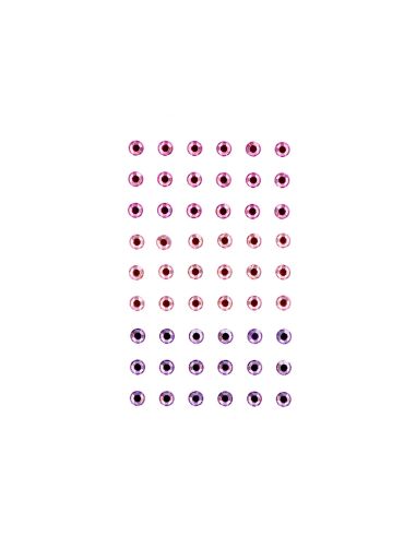 Pegatinas Imaginovo Gemas Rosas Y Moradas Brillantes Con Relieve Para Todas Superficies 190X105 Mm En