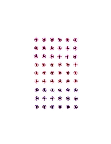Pegatinas Imaginovo Gemas Rosas Y Moradas Brillantes Con Relieve Para Todas Superficies 190X105 Mm En