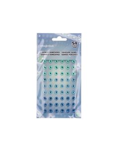 Pegatinas Imaginovo Gemas Verdes Y Azules Brillantes Con Relieve Para Todas Superficies 190X105 Mm En 2