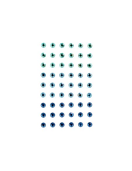 Pegatinas Imaginovo Gemas Verdes Y Azules Brillantes Con Relieve Para Todas Superficies 190X105 Mm En