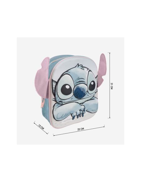 Mochila Infantil 3D Aplicaciones Stitch 220X270X100 Mm