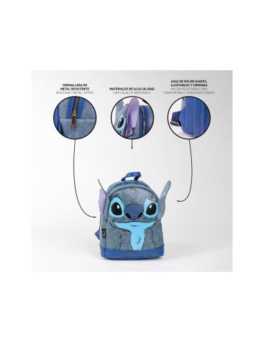 Mochila Casual Moda Aplicaciones Stitch 195X240X110 Mm