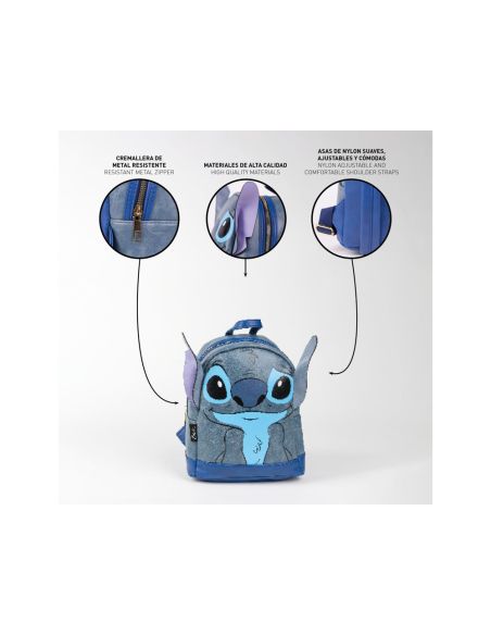 Mochila Casual Moda Aplicaciones Stitch 195X240X110 Mm