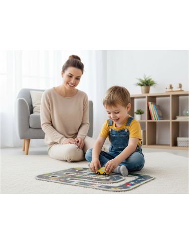 Puzle Infantil Imaginovo Madera Ciudad De Carretera +3 Años 21 Piezas 22X22X6,4Cm
