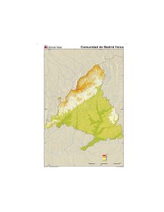 Mapa Mudo Color Din A4 Madrid Comunidad De Madrid Fisico 2