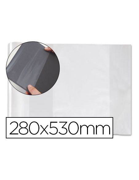 Forralibro Pvc Con Solapa Ajustable Adhesivo 280X530 Mm