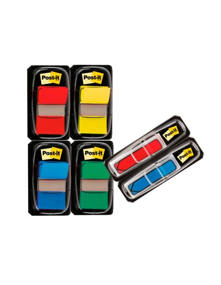 Banderitas Separadoras Post-It 680 Dispensador 50 Hojas 4 Colores Surtidos + 2 Dispensadores 684 Flecha 2|Libreriasalesiana