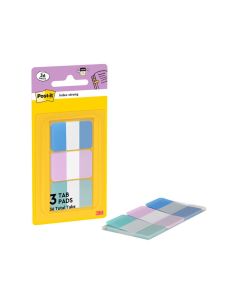 Banderitas Separadoras Rigidas Dispensador Post-It Index Strong 686-3 Coast 25,4X38.1 Mm Pack De 36 2