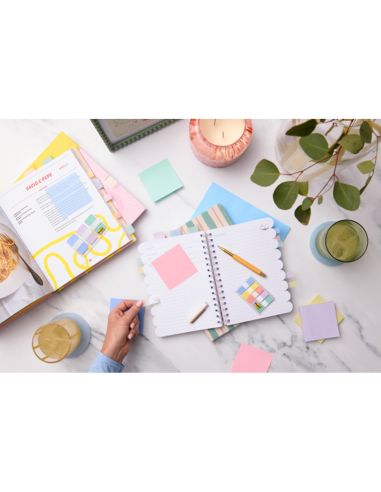 Banderitas Separadoras Rigidas Dispensador Post-It Index Strong 686-3 Coast 25,4X38.1 Mm Pack De 36