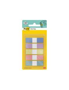 Banderitas Separadoras Dispensador Post-It Index Flags 683-5 Pastelo 11,9X43,2 Mm Pack De 20 Unidades X 5