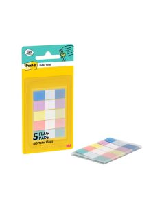 Banderitas Separadoras Dispensador Post-It Index Flags 683-5 Pastelo 11,9X43,2 Mm Pack De 20 Unidades X 5 2