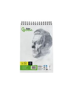 Bloc Dibujo Liderpapel Esbozos Espiral Din A6 105X148Mm 100 Hojas 90Gr/M2 Sin Recuadro 2