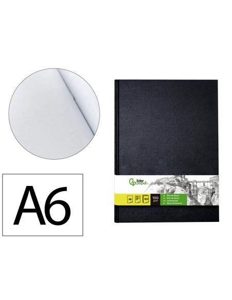 Bloc Dibujo Liderpapel Esbozos Encuadernado Din A6 148X105 Mm 100 Hojas 100 Gr/M2