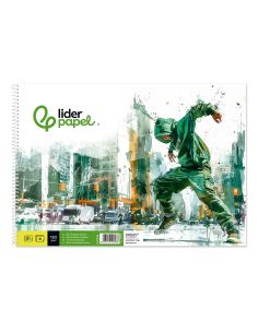Bloc Dibujo Liderpapel Artistico Urban Espiral 230X325Mm 20 Hojas 130G/M2 Sin Recuadro Perforado 2