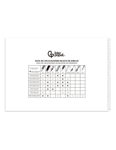 Bloc Dibujo Liderpapel Artistico Natura Espiral 230X325Mm 20 Hojas 130G/M2 Sin Recuadro Perforado