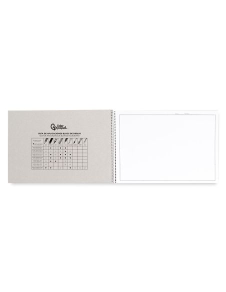 Bloc Dibujo Liderpapel Lineal Historico Espiral 230X325Mm 20 Hojas 130G/M2 Con Recuadro Perforado