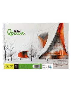 Bloc Dibujo Liderpapel Lineal Vanguardia Espiral 230X325Mm 20 Hojas 130G/M2 Con Recuadro Perforado 2