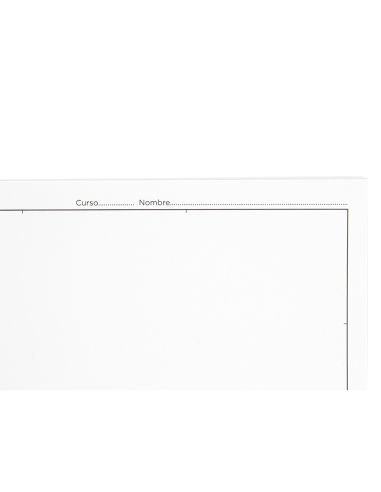 Bloc Dibujo Liderpapel Lineal Vanguardia Espiral 230X325Mm 20 Hojas 130G/M2 Con Recuadro Perforado