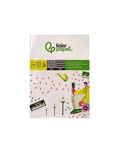 Bloc Musica Y Canto Liderpapel Pentagrama Interlineado 2 Mm Cuadricula 5Mm Din A4 24 Hojas 100G/M2 2
