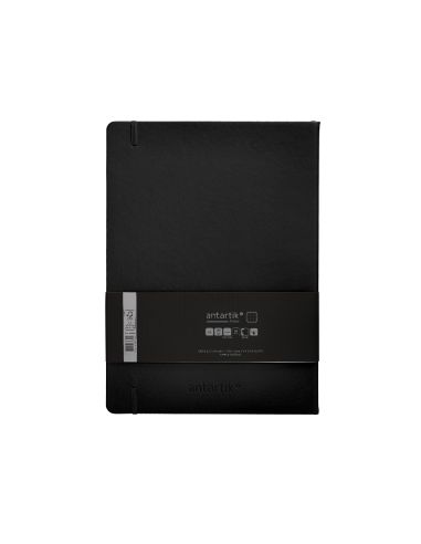 Cuaderno Con Gomilla Antartik Notes Tapa Dura A4 Hojas Puntos Negro 100 Hojas 80 Gr Fsc